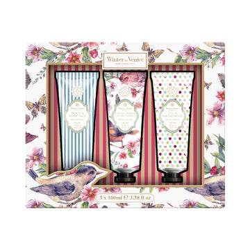 Winter In Venice Floral Symphony Hand Cream Tube Trio Set